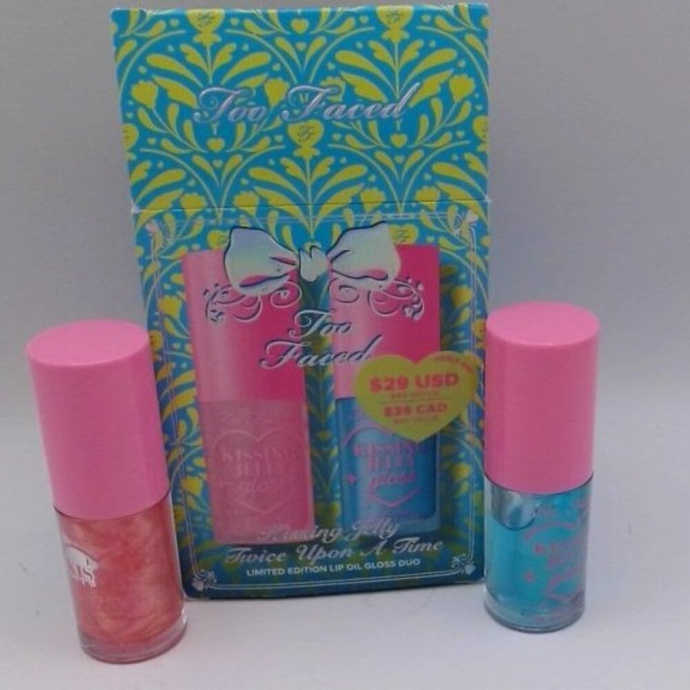 Too Faced Kissing Jelly Twice Upon A Time KJ Duo, .15 Fl Oz,‎ BRAND NEW IN BOX
